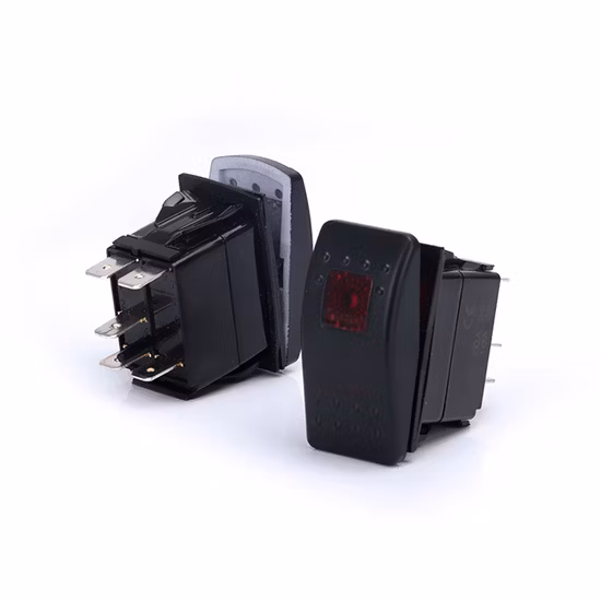 High Quality 24V Battery Switch Marine Rocker Switch Laser Spst Waterproof Boat Switches Marine with LED
